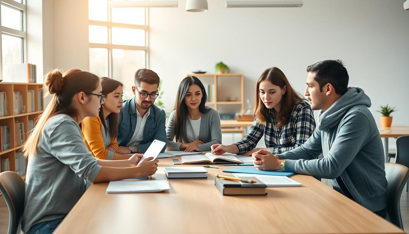 Digital learning platform with online study materials